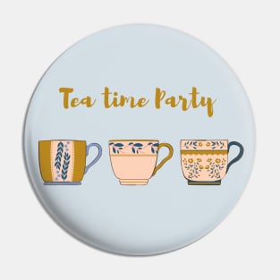 Tea Time Party Pin