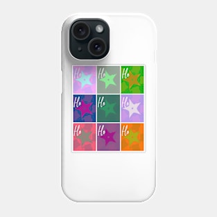 Ho Ho Ho Fun Christmas Design with a Cheerful Retro Vibe Phone Case