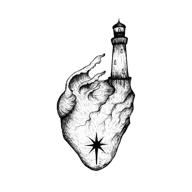 The lighthouse heart by EWART