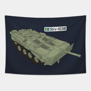 Strv-103B Swedish Main Battle Tank Tapestry