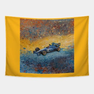 Racing Renaissance formula one painting Tapestry