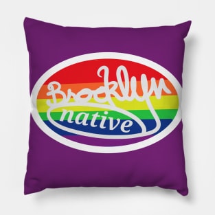 Pride colors Brooklyn Pillow