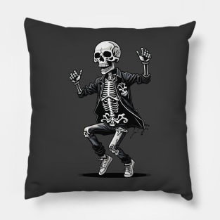 Dancing Skeleton Pillow