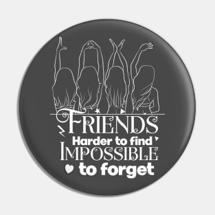 Friend giving tshirts Pin