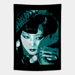 DAUGHTER OF THE DRAGON TEAL Tapestry