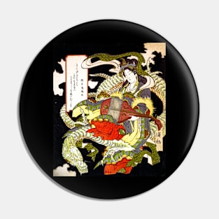 Benzaiten, Goddess of Music & Good Fortune 1832 Pin