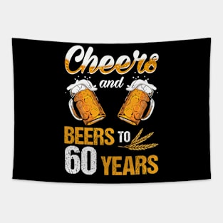 Cheers And Beers To My 60 1959 60th Birthday Tapestry