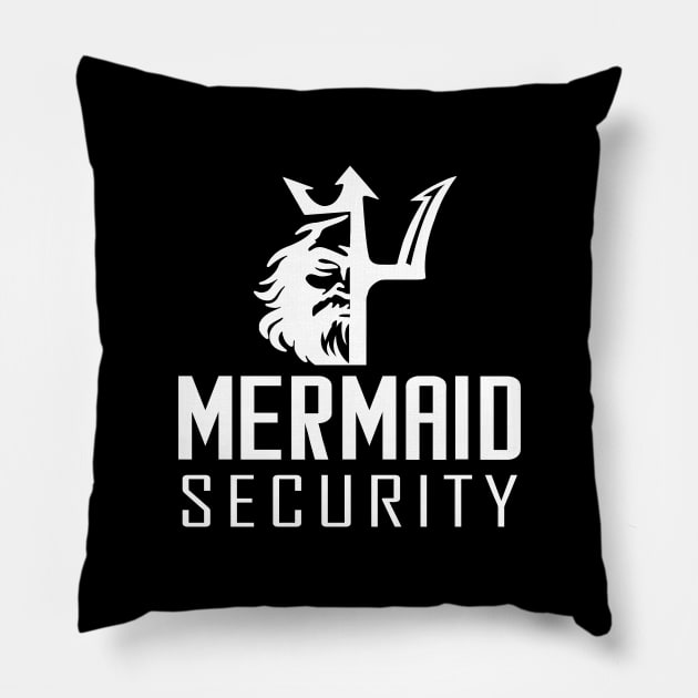 'Mermaid Security' Amazing Mermaids Dad Gift Pillow by ourwackyhome