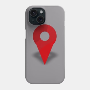 Location Map Pin Phone Case