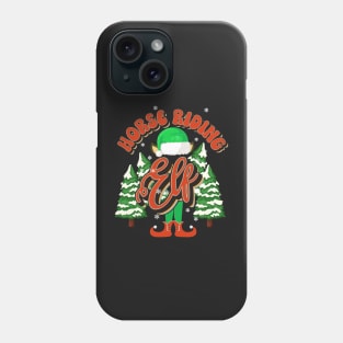 HORSE RIDING ELF CHRISTMAS Phone Case