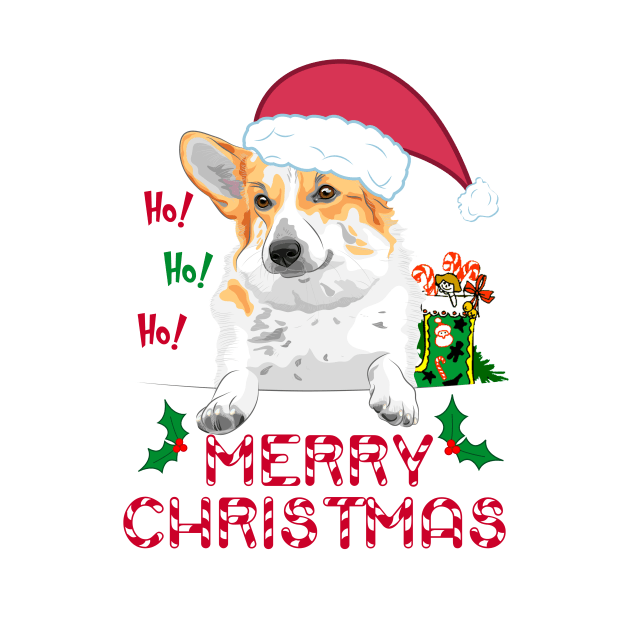 Merry Christmas Pembroke Welsh Corgi! Especially for Corgi Dog Lovers! by rs-designs