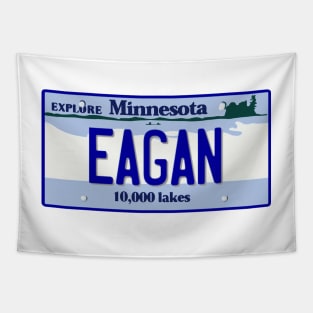 Eagan, Minnesota License Plate Tapestry