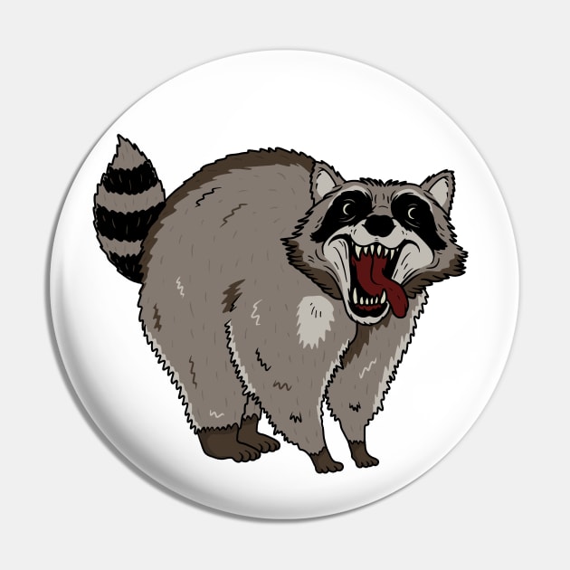 Raccoon Pin by valentinahramov