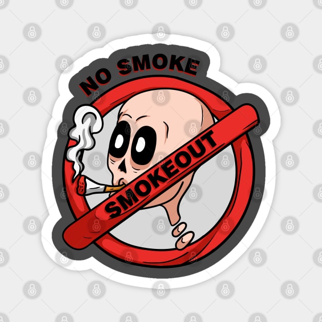 no smoke smokeout Magnet by wahyuart21