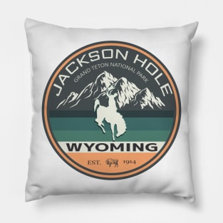 The Jackson Hole Exclusive Wyoming Mountains Lovers Pillow