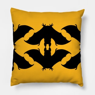 Batty Bat Pattern - Version 2 Pillow