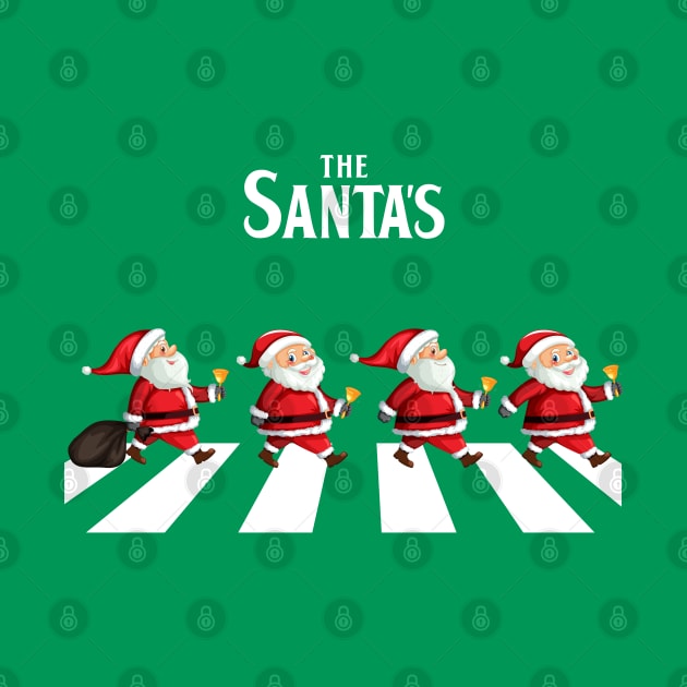 Santa Abbey Road Parody Christmas by TheShirtGypsy
