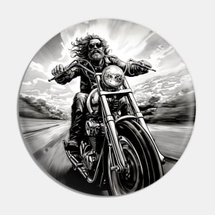 Motorcycle Ride: Two Wheel Freedom "I’m Not Always Grumpy Sometimes I’m on My Motorcycle" Pin