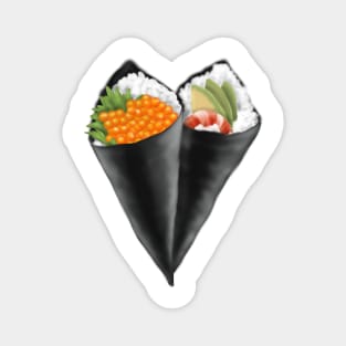 Illustrated Sushi Handroll Magnet