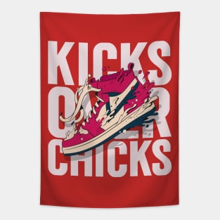 kicks over chicks Tapestry