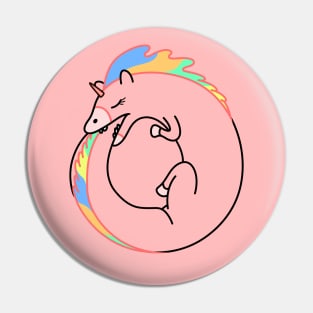 Self-destructive Unicorn Pin