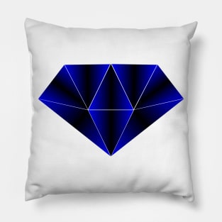 blue geometric diamond Pillow