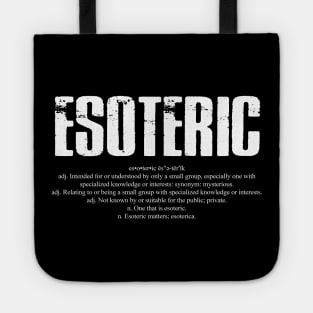 Esoteric Dictionary Word Definition Tote