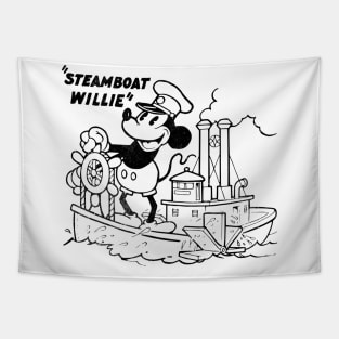 Steamboat Willie Vintage Tapestry