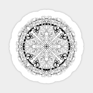 Circle Flower Motif Magnet