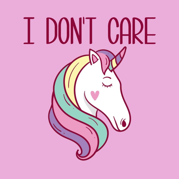 I Don't care unicorn by IEatFanBoys