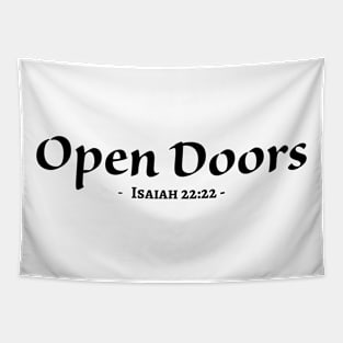 Open Doors bible verse Tapestry