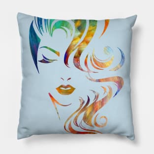 The beautiful woman Pillow