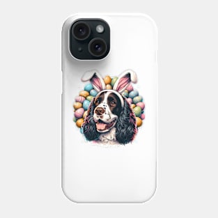 English Springer Spaniel Celebrates Easter with Bunny Ears Phone Case