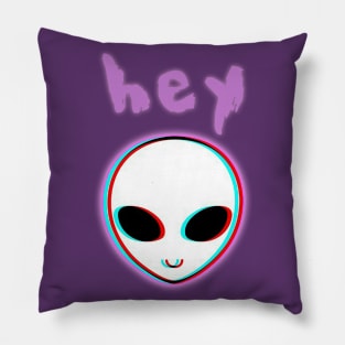 Alien  welcomes you in area 51 Pillow