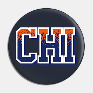 Chicago Football Retro Sports Letters Pin