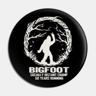 Bigfoot Socially Distant Champ 60 Years Running Pin