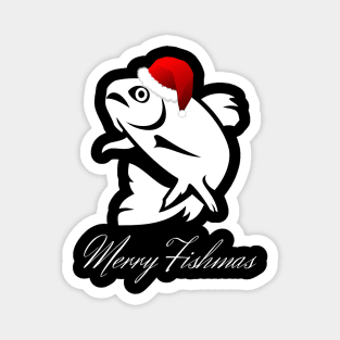 Christmas Fishing - Merry Fishmas Magnet