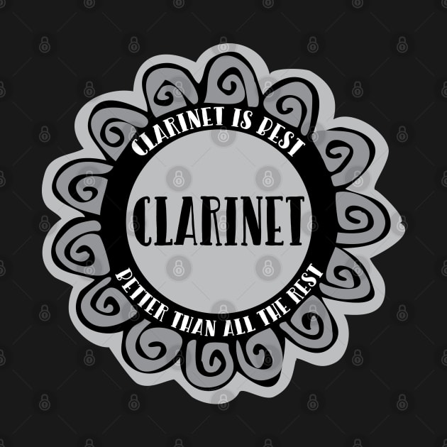 Clarinet Is Best For Dark Products by Barthol Graphics