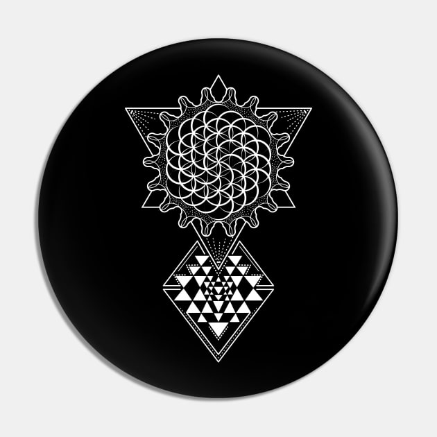 Seed of Life | Sacred Geometry Pin by CelestialStudio