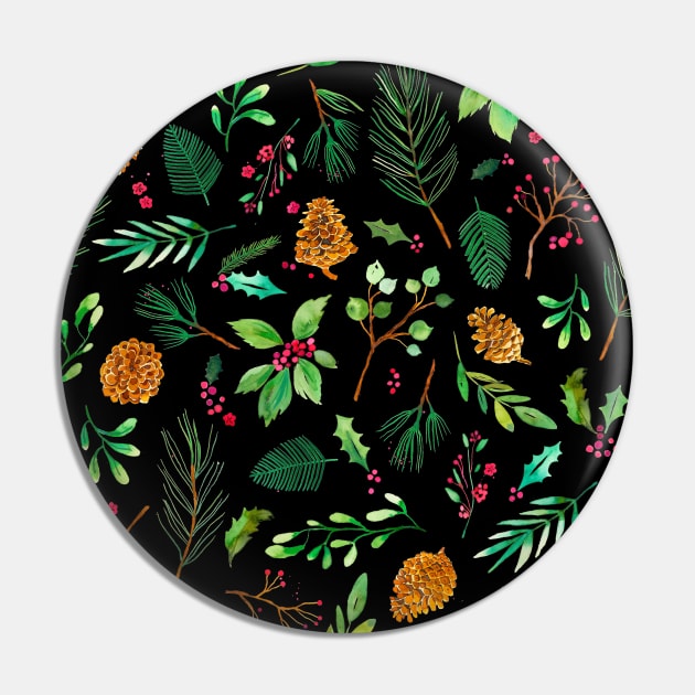 Christmas Blackest Pin by ninoladesign