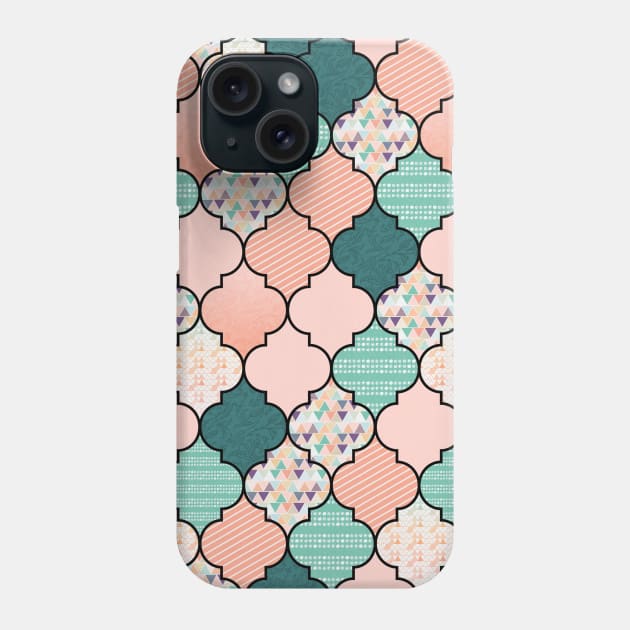 Moroccan Tile, Moroccan Pattern design Phone Case by PLLDesigns