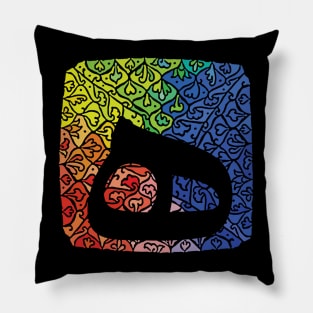 islamic abstract calligraphy Pillow