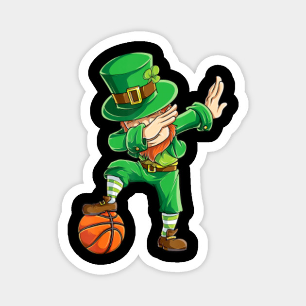 Dabbing Leprechaun St Patricks Day Boys Men Basketball Gifts