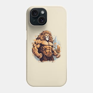 lion bodybuilder Phone Case