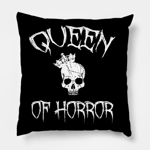 Queen Of Horror Pillow by LunaMay