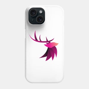 low poly deer head Phone Case