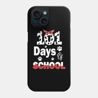 100 Days Of School Dalmatian Dog Women Girl 100 Days Smarter Phone Case