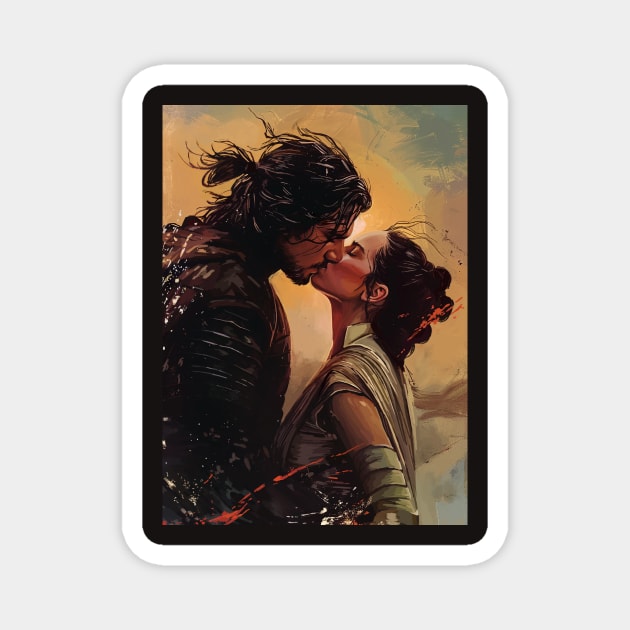 Kylo Ren and Rey Magnet by AuroraNoa