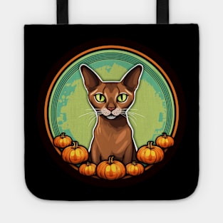 Abyssinian Cat Halloween, Cat Lover Tote