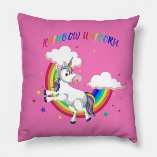 Rainbow Unicorn  Lover Pillow